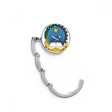 Imagem de Gancho de mesa com emblema nacional da Luanda Angola com gancho dobrável