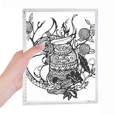 Imagem de Caderno de desenho de montanhas chinesas com folhas soltas e rios