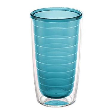 Imagem de Tervis Copo de mesa transparente e colorido feito nos EUA, copo de viagem com isolamento duplo mantém as bebidas frias e quentes, 473 ml, lua azul