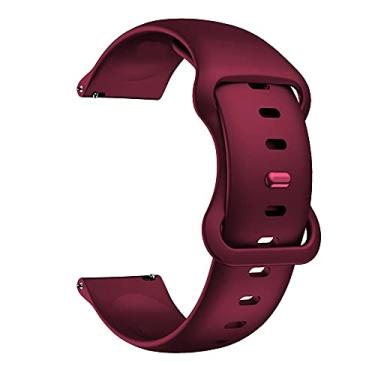 Imagem de Pulseira 22mm Sport Borboleta compatível com Galaxy Watch 3 45mm - Galaxy Watch 46mm - Gear S3 Frontier - Amazfit GTR 47mm - GTR 2 - Amazfit Stratos 3 - Marca LTIMPORTS (Vinho)