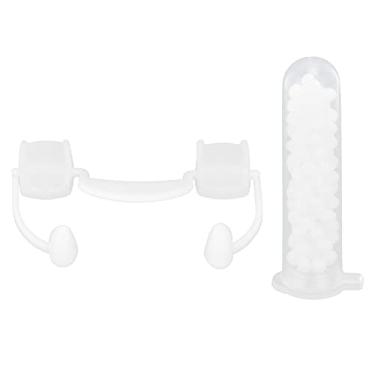 Imagem de Presas de vampiro retráteis com adesivo - Dentes postiços de vampiro de Halloween para crianças adultas - Dentes de vampiro para fantasia de Halloween, acessórios de festa cosplay - Branco