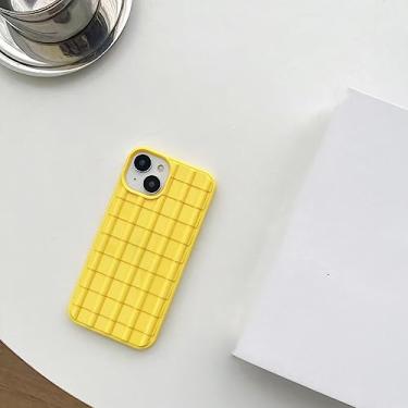 Imagem de Caso de telefone de pára-choque de telhas de vidro brilhante de cor doce de silicone macio de luxo para iphone 11 12 13 14 Pro Max X XS XR 7capa, Huan, para iPhone 11