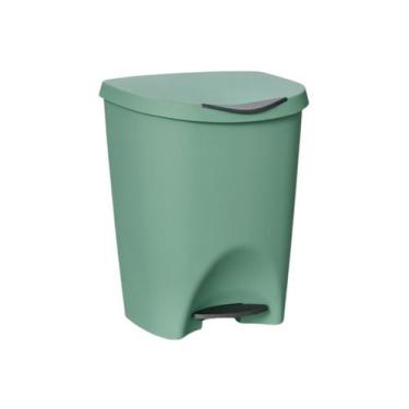 Imagem de Lixeira Com Pedal 7,5L Cesto Lixo Cozinha Banheiro - Usual Utilidade