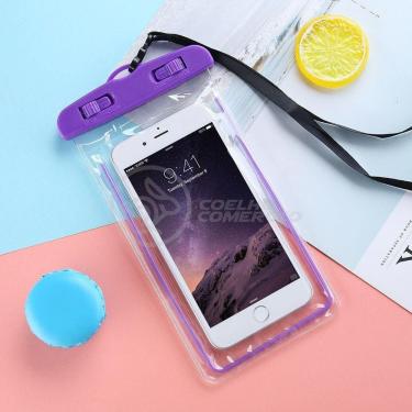 Imagem de Capa Bolsa A Prova Dágua Impermeável Universal Para Roxo