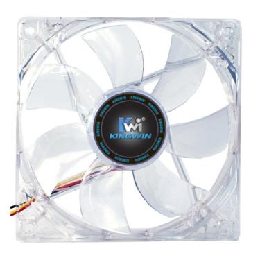 Imagem de Kingwin Ventilador silencioso CFR-120 mm, para capas de computador, resfriadores de CPU, rolamento de longa duração, resfriamento silencioso e eficiente e oferece excelente ventilação para capas de PC - [LED vermelho]