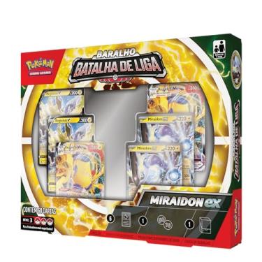 Imagem de Batalha De Liga Pokémon Miraidon Ex, Cor: Estampado - Copag