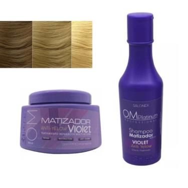 Imagem de Conjunto de shampoo e condicionador Violet 500mL + Salonex Creamer 450