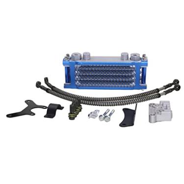 Imagem de Trkimal Kits de resfriamento de óleo do motor Radiador para Pit Dirt Bike ATV Motocicleta Quad Moto 125CC 140CC Tao Tao Bosuer KAYO Apollo Gold Xmotos (Kits de Radiador Azul)