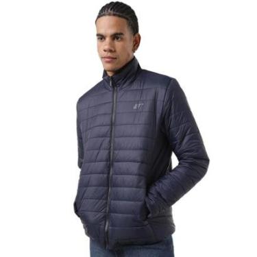 Imagem de Jaqueta Ellus Masculina Bomber Nylon Light Down Azul Marinho-Masculino