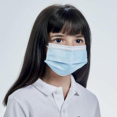 Imagem de Máscara Azul Azulmed Infantil Descartável 50 Unidades