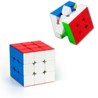 Imagem de Cubo mágico tradicional interativo 3x3cm veloz e preciso