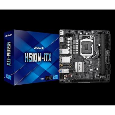 Imagem de Placa Mae ASROCK Mini ITX H510M-ITX LGA1200 2XDDR4 (64GB),PCIE X16,4X SATA,M.2 SATA e NVME