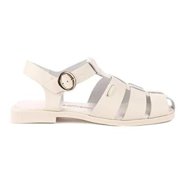 Imagem de SANDÁLIA RASTEIRA FEMININA BOTTERO 336821 EM COURO FISHERMAN Cor:Branco;Tamanho:39