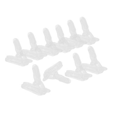 Imagem de predolo 10 pçs clipes de toldo de lona apertar fixadores de bloqueio clipes de tenda grampos para guarda-sóis capas de carro toldos acampamento, Claro