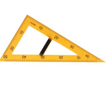Imagem de Baoblaze Régua de ensino multifuncional, equipamento de geometria matemática, tamanho grande, desenho de números, ferramenta geométrica para desenhos, quadro, Triângulo de 60 graus