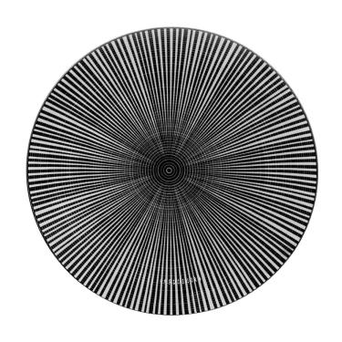 Imagem de Prato Raso 27cm Stripe Preto em Cerâmica PCLN220PT - Hauskraft