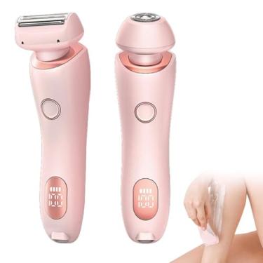 Imagem de YYGJYGOO Láquina de barbear Dusk para mulher, The Glide Pro 3.0, máquina de barbear elétrica resistente à água para mulher, depilação a seco e húmido, sem dor, cabeça removível (cor-de-rosa)