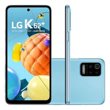 Imagem de Smartphone LG K62+ 128GB Azul 4G Octa-Core 4GB RAM Tela 6,59 Câm. Quád