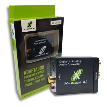 Imagem de Adaptador Conversor Optico Coaxial Digital Para Rca Toslink Audio Anal