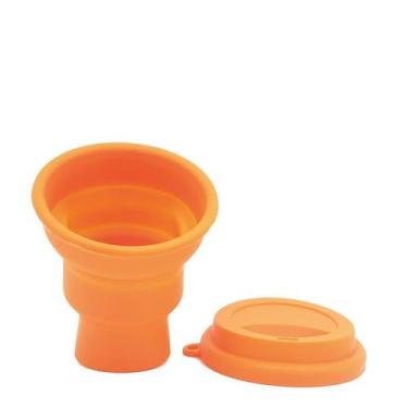 Imagem de Copo Reutilizável de Silicone 480 Ml - Silicup Laranja