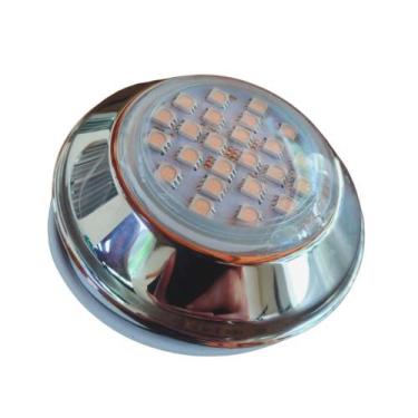 Imagem de Refletor Power LED 5W Inox Cor da Luz Azul Iluminação para Piscina - B