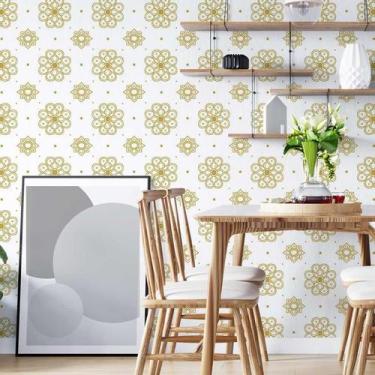 Imagem de Papel de Parede Adesivo Mandalas Mel N05080 0,58X2,5M - Adesivo BR