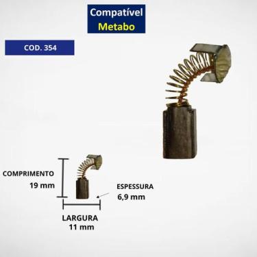 Imagem de Escova CARVAO C354G SERra MARMore Metabo TC/4110 - carbonpecas