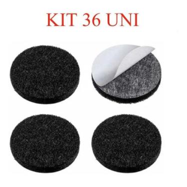 Imagem de KIT 36 Feltro Adesivo para Móveis Redondo 25mm - MAXIMO