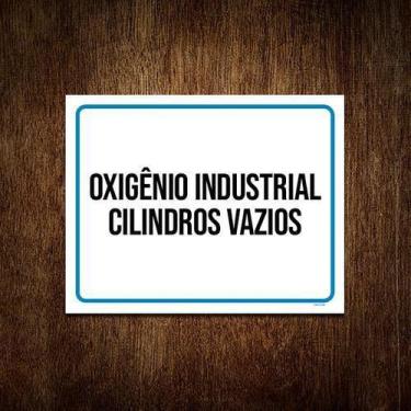 Imagem de Placa Oxigênio Industrial Cilindros Vios 27X35 - Sinalizo