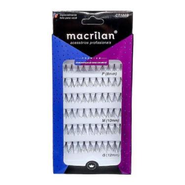 Imagem de Cílios Postiços Em Tufos Com Mini Nó Macrilan Ct100B