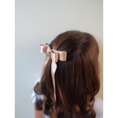 Imagem de Laço De Cabelo Morgana Adulto E Infantil - Linha Rubi, Bege
