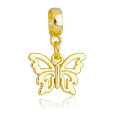 Imagem de Berloque Borboleta Banhado a Ouro 18k - Work Semijoias