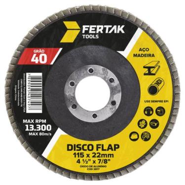 Imagem de Kit 10 Discos Flap 4.1/2" 115mm Grãos Polimento Acabamento Uniforme Fe