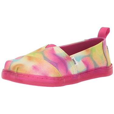 Imagem de TOMS Alpargata Slip-On para meninas, crianças pequenas e grandes, Mango Botanical Sunprint, 4 Toddler