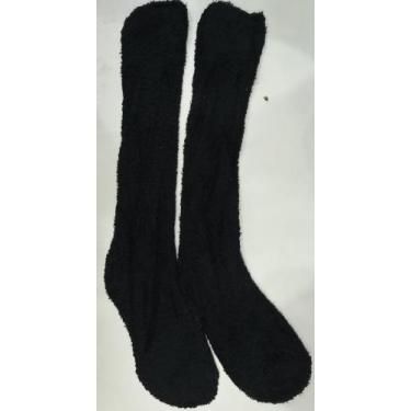 Imagem de Meia Pelúcia Masculino Quente Inverno 3/4 Adulto Grande Lisa - HHW, Pr