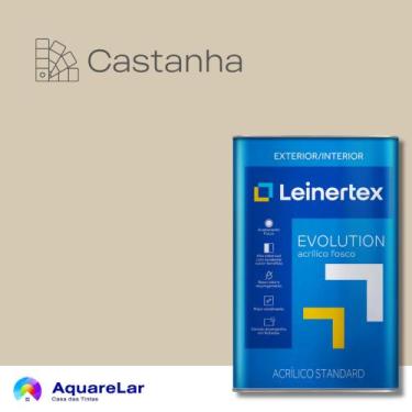 Imagem de Evolution Acrílico Leinertex Fosco 18L, CASTANHA