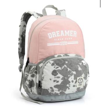 Imagem de Mochila Escolar 18 Dreamer Rosa Feminina Reforçada Seanite - Utilidade