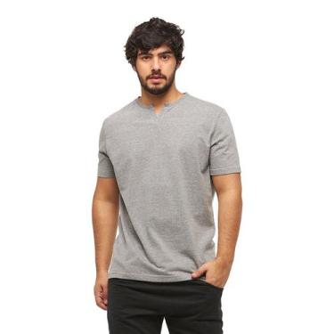 Imagem de Camiseta Basica Gola Portuguesa C3 - Wooks, GG, Cinzagrafite