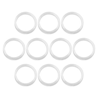 Imagem de ECSiNG Espaçadores de parafuso de anel de corrente de bicicleta arruela anel duplo de liga de alumínio para junta única para fone de ouvido de bicicleta anel de corrente 2 mm espessura 10 mm diâmetro