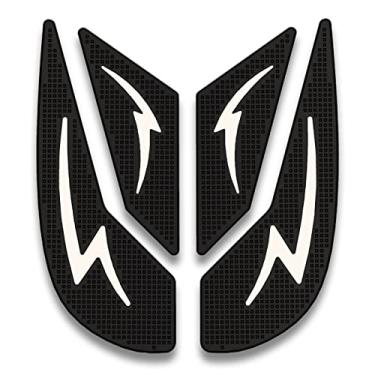 Imagem de RV para HONDA CBR500R Protetor de Tanque de Combustível Adesivo de Tanque de Combustível Almofada de Tanque de Combustível Almofada Lateral de Tração de Combustível de Gás Almofada Lateral de Gás Joelho de Gás Adesivo Antiderrapante 2019+ (Branco)