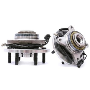 Imagem de FKG Conjunto de cubo de rolamento de roda dianteira 515046 adequado para Ford F-150 2004 2005 (4WD, 4X4), conjunto de 2