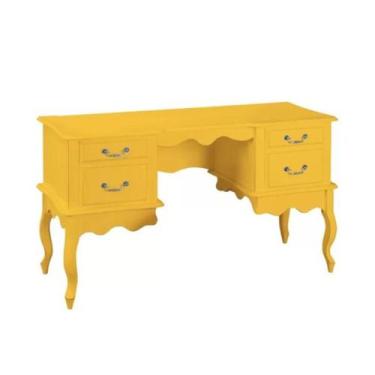 Imagem de Penteadeira/Escrivaninha com 2+2 Gavetas - Pés Luiz XV- Tommy Design -
