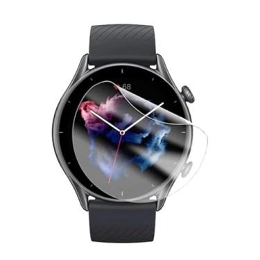 Imagem de CUFEREDU 5 peças de protetor de tela de hidrogel para Smartwatch Amazfit Active Edge 3.4 cm macio HD transparente filme TPU sensível ao toque, autocura, anti-arranhões, ultrafino, fácil instalação