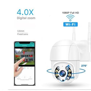 Imagem de Câmera Ip Ptz Speed Dome Externa Infravermelho Wifi Hd Icsee - Ipcamer