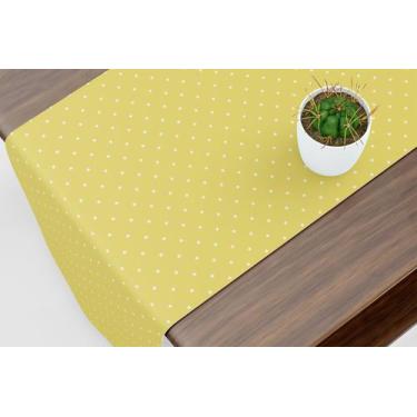 Imagem de Caminho De Mesa Trilho Mini Poá Amarelo Claro - Fabrika de Festa