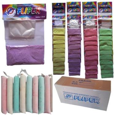 Imagem de Kit Geladinho cremoso fliper CAIXA 10 cartelas no atacado