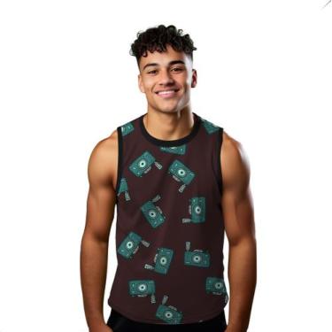 Imagem de Camiseta Regata Verão Estilo Moda Praia Câmeras Fotográfica Cartoon Ve