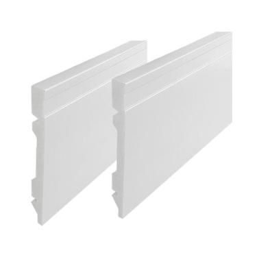 Imagem de Rodapé de Poliestireno Frisado 12 cm Barra de 2,4 m