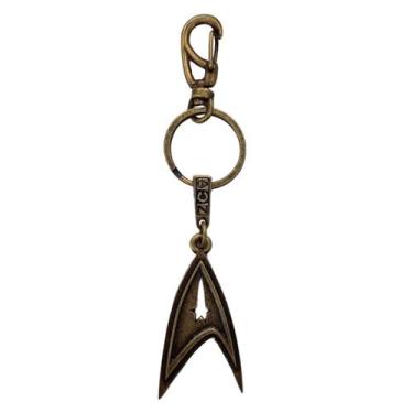 Imagem de Chaveiro Zona Criativa Star Trek Metal Original 1magnus, Dourado