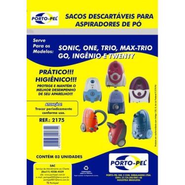 Imagem de Kit 6 Sacos Aspirador de Pó Electrolux - One Max Trio Go Ingenio Twent